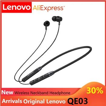 Originální Lenovo QE03 Bezdrátová Sluchátka Bluetooth Sluchátka Sportovní Stereo sluchátka in-ear Sluchátka Headset pro iphone xiaomi