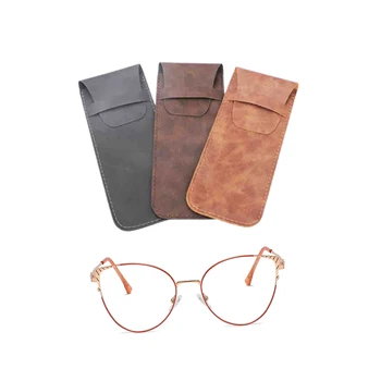 Měkké Kožené Brýle Na Čtení Bag Pouzdro Vodotěsné Pevné Sluneční Brýle Pouzdro Jednoduché Brýle Skladovací Tašky Brýle Příslušenství