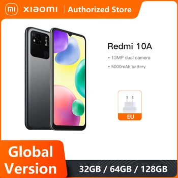 Globální Verze Xiaomi Redmi 10A 32/64/128GB Smartphone Helio G25 Octa Core 6.53