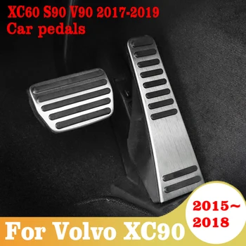 Pro Volvo XC90 2015-2018 XC60 S90 V90 2017-2019 Díly Auto Akcelerátor, Brzda Nohou Pedál Pad Kryt, Auto Příslušenství Pedálů