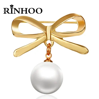 Rinhoo Jednoduché, Bowknot, Imitace Perla Korálek Střapec Brož Svetr Cardigan Límec Jehla Bezpečnostní Brož Kolíky Odznak Spony, Šperky