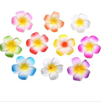 12ks 4/6/9CM Vícebarevná Hawaii Beach Květinové Pěny Vejce Falešné Umělé Květiny Pro Svatební Party Domova DIY Věnec Čelenka