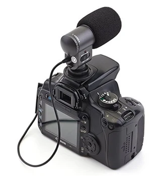 Profesionální SG-107 Mini Externí Stereo Mikrofon pro Canon pro Nikon DSLR Fotoaparát, DV Videokamery