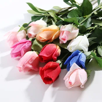 Pocit v ruce Hydratační Růže Umělá Květina Latex Skutečný Dotek Růže, Svatební Kytice, bytové Dekorace, Valentýn Falešné Květina