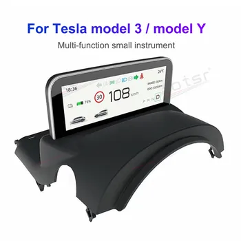 Pro Tesla Model 3 Model Y Android Auto Digitální Clusteru LCD přístrojová deska Přístrojová Deska Carbon Fiber LCD Tachometr, GPS Navigace