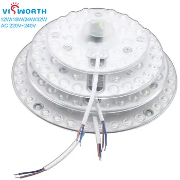 12W 18W 24W 32W LED Modul Dekorace SMD2835 AC 220V 240V LED Světlo S Drátem Kruhové Svítidlo světelný Zdroj Vhodný