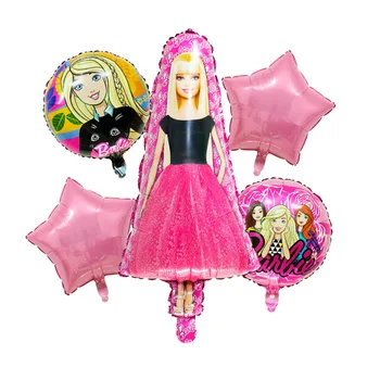 5ks kreslený princezna dívka fólie Balloons18inch holčička Globos Narozeniny hliníkové fólie dekorace balón miminko