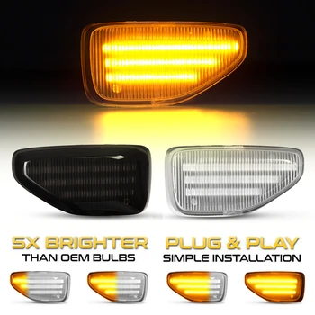 2ks LED Dynamické Boční Obrysové Světlo Arrow blinkr Blinkr Lampy Pro Dacia Logan 2 Sandero 2 Duster 2 Renault Stepway
