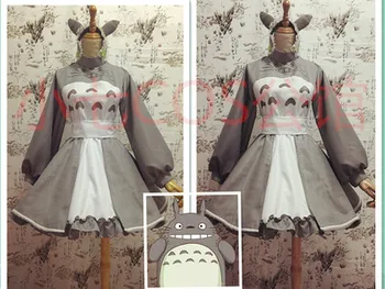 PROTOŽE-HoHo [Vlastní]Anime Můj Soused Totoro Totoro Hra Oblek Krásné Uniformy Cosplay Kostým Halloween Party Oblečení Ženy