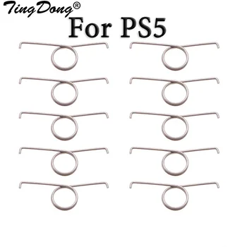 TingDong 10Pcs/Set PS5 L2 R2 Tlačítko Spouště na Jaře Kovové Náhradní R2 L2 Trigger Tlačítek Komponenty pro PS5 Regulátor Díly