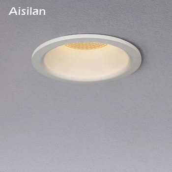 Aisilan LED Downlight úzká hranice anti-glare Bodové světlo pro domácnost velké obloukové svítidlo uličky bez master led Vestavná světla