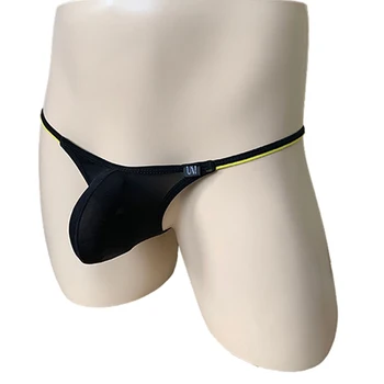 Nové Transparentní cool silk pánské tanga tenká prodyšná gay sexy spodní prádlo pro muže těsné spodní prádlo s kapsičkou sissy kalhotky suspenzor