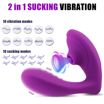 Vagina Sání Vibrátor, 10 Rychlostí Vibrační Přísavky Orální Sex, Sání Klitoris Stimulátor Erotické Sex Hračka pro Ženy Dospělý Dildo