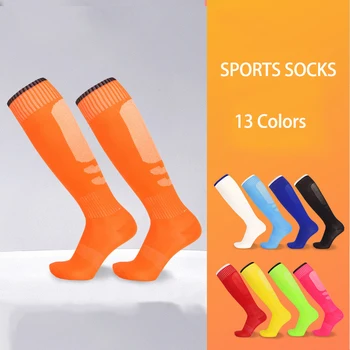 Fotbalové Ponožky Pánské Tenké Vysoké Trubice Školení Anti-slip Dlouhé Ponožky Kolena Délka Sportovní Ponožky