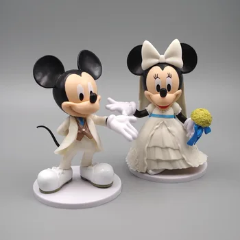 Kreslené Animace Mickey Set Box Hand-made Hračky Kawaii Panenka Dort Desktop Auto Dekorace Ornamenty pro Děti Vánoční Dárky