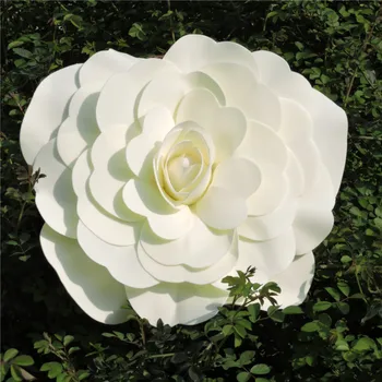 2ks 45 cm Umělé Pěny Velké Růže Falešné Květina Hlavy Svatební Pozadí Zeď DIY Domácí Dekoraci