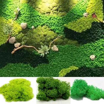 20g Vysoce kvalitní Umělé Zelené Rostliny Mechu Tráva Dekorativní Zeď Falešné Květina DIY Zahradní DecorMicro Krajiny Příslušenství