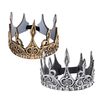 Korunu pro Muže Prom Party Dekorace Cosplay Crown PU pěna 3D softcrown čelenka