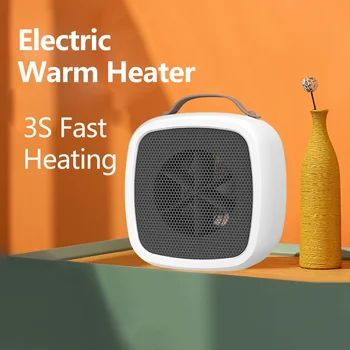 Přenosný Elektrický Ohřívač Teplé Ventilátor s Odnímatelné A znovu použitelné Ruční Teplejší převrhnutí A Ochranu proti Přehřátí pro Domácí a Kancelářské