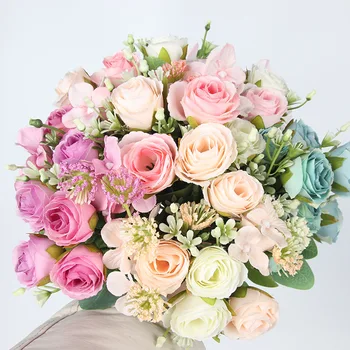 Banda krásné umělé pivoňka růže hedvábné květiny DIY home zahradní párty, svatební dekorace, umělé květiny