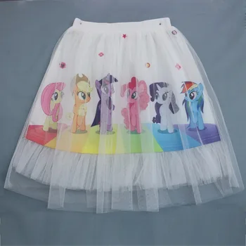Moje holky sukně kreslené děti letní oblečení módní princezna šaty bavlněné dětské tutu sukně pro krásné dívky krátké sukně
