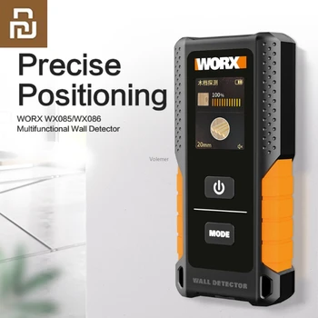 Youpin Worx Stud Finder WX085 3v1 Multifunkční Stěnu Detektor Kovu, Dřeva a AC Kabel Detektor Digitální Displej s USB Nabíječkou