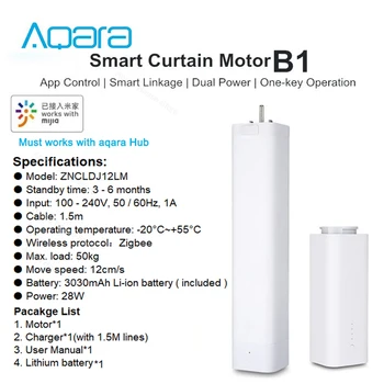Aqara B1 Smart Závěs Motoru Dálkové Ovládání Bezdrátové Inteligentní Motorizované Elektrické Načasování APLIKACI Mihome smart home Ekosystém Produktu