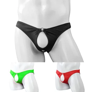 Muži Open Penis Otvor G-string Prodyšné spodní Prádlo Kalhotky Nízké Vzestup Tanga, Pánské Erotické Prádlo Kalhotky Ropa Interiéru Hombre