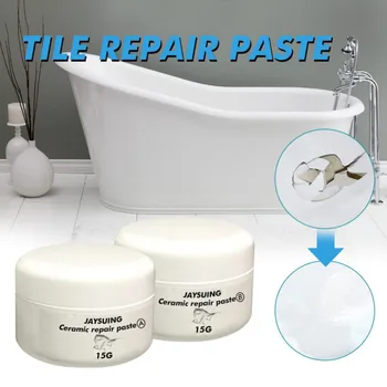 2 typ Ceramic Repair Paste Vany, Dlaždice A Sprcha Porcelain Repair Kit Pro Čip Crack Keramické Koupelnové Vany Keramické Podlahy Opravy