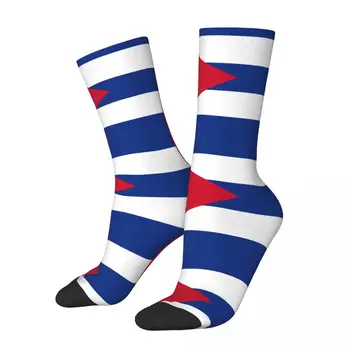 Zimní Teplé Retro Unisex Vlajka Kuby Ponožky Kubánské Non-slip Basketbalové Ponožky