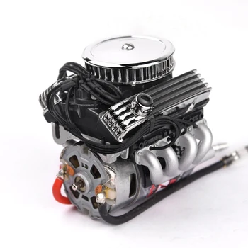 1KS F82 V8 Simulovat Chlazení Chladiče Ventilátor Elektrický Motor Motor Měřítku 1:10 RC Auto AXIAL SCX10 90046 TRX4 Redcat GEN8