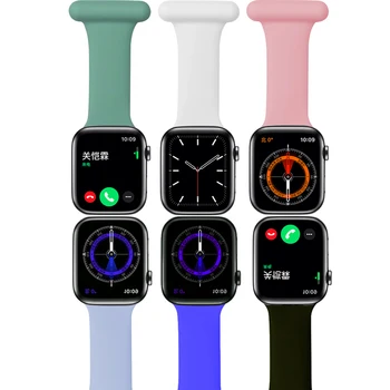 Lékař zdravotní sestra popruh pro Apple watch band 41mm 45 mm 44 mm 40 mm 42 mm 38 mm iwatch SE 7 6 5 4 3 Brož silikonové Wristbelt příslušenství