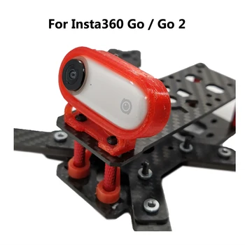 3D Tištěné TPU Mount Rámci Případu Podpory Pro Insta360 JÍT GO2/Caddx Arašídové Sportovní kamera FPV Racing Drone Quadcopter díly