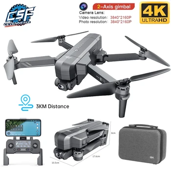 CSF F11S Pro Drone 4k Profesionální Fotoaparát 3KM WIFI, GPS, EIS 2-osy Anti-Shake Gimbal FPV Brushless Quadcopter RC Vrtulník Dron