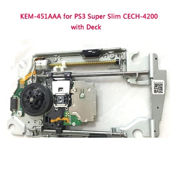 Náhradní KEM-451AAA KEM 451aaa pro Původní PS3 Super Slim CECH-4200 Laserové Čočky čtenáře s palubou mechanismus