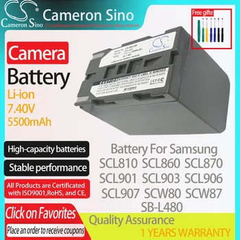 CameronSino Baterie pro Samsung SCL810 SCL860 SCL870 SCL901 SCL903 SCL906 SCL907 SCW80 SCW87 vejde Samsung SB-L480 fotoaparát baterie