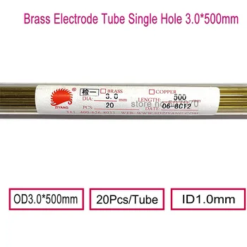 C ' - jang Mosazné Elektrody Trubice OD3.0*500 mm Délka jednootvorová ID1.0mm pro EDM Vrtací Stroj