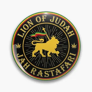 Jah Rastafari Rasta Lev Z Kmene Juda Nastavitelné Měkké Tlačítko Pin Klobouk, Odznak, Vtipné, Kreativní Cartoon Módní Kovové Šperky Límec