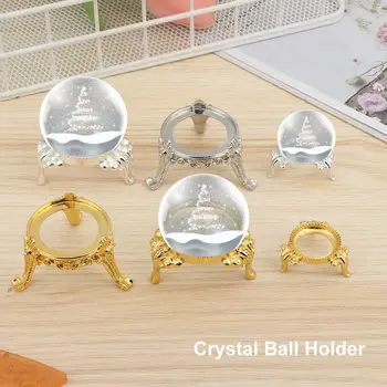Evropský Styl Crystal Ball Držák Skleněné Koule Base Vejce Podpora Kovový Stojan Fotografie Rekvizity Stolní Ozdoby Dárek