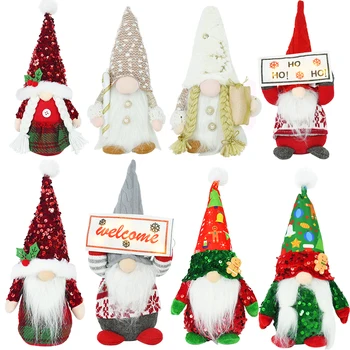 1P Anonymní Gnome Třpytky Gnome Panenka Svatební Vánoční Dekorace Párty, Domácí Výzdoba, Nový Rok Noel Navidad Dárek Skandinávské Panenky