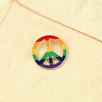 Hot Prodej Rainbow LGBT Kolo Smalt Pin Vysoce Kvalitní Gay Homosexuální Lásky Kabát Klopě Pin Odznaky Batoh Dekorace Šperky Dárek