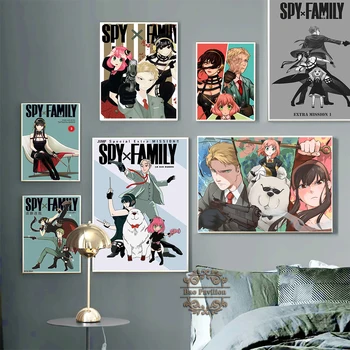 Spy x Rodinný Japonské Anime Komické Umění Zdi Otisky Plakát Manga Charakter Moderní Malířské Plátno Otaku Kolekce Dárkové Domova