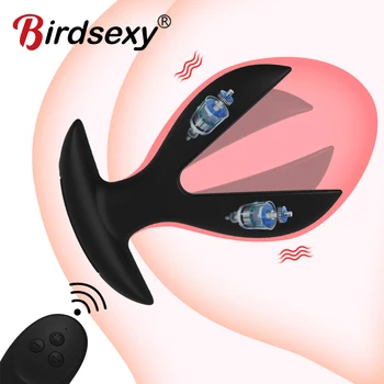 Anální rozšíření Šok Vibrátor Butt tail Plug mužské Prostaty Masér Klitorisu G-Spot Stimulátor dospělý Sex hračky obchod Pro ženy 18+