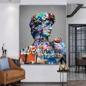 Wangart Plátno Zeď Umění Abstraktní David Vandal Otisky Olejomalba Pro Obývací Pokoj Ložnice Domácí Dekor Plakát Tisk