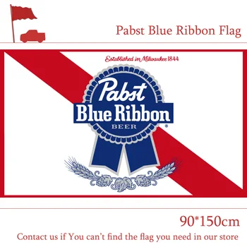 3x5 Metrů 90*150cm PIVO Pabst Blue Ribbon Nylon Vnitřní Venkovní Vlajky Pro Dekorace