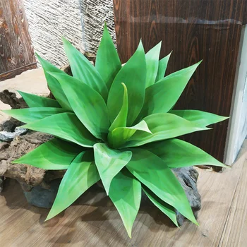 Velké Umělé Agáve Tropický Sukulentní Rostliny Falešné Palmy Zelené Rostliny Aloe Plastové Listy Pro Domácí Venkovní Zahradní Výzdoba
