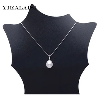 YIKALAISI 2017 100% Perlový Náhrdelník Přírodní Perlový náhrdelník Náhrdelník Přívěsek Pearl Šperky 925 Sterling Silver šperky Pro Ženy