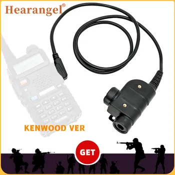 Taktické Vojenské PTT U94 Ptt Kenwood Plug Adaptér pro Peltor Comtac/Sordin Taktické Headset Lovecké Střelbě Silynx Ptt