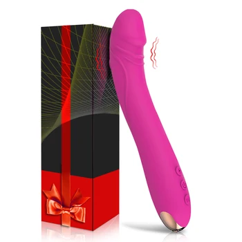 Měkké Silikonové Dildo Vibrátor pro Ženy S 10 Vibračními Režimy Ženské Vagíny, Anální Stimulátor Rychlý Orgasmus Erotické Dospělý Sex Produktů
