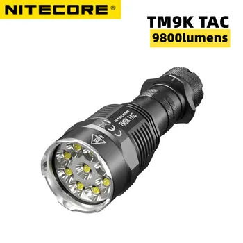 NITECORE TM9K TAC 9800 Baterka lumenů silné světlo USB C Dobíjecí CREE XP-L2 HD LED Taktická Svítilna S 5000mAh Baterií